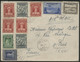 NEWFOUNDLAND TERRE NEUVE N° 168 (x2) + 179 + 219 + 220 (x4) + 222 + Air Mail 19. Oblitération "GANDER 29/11/46" - 1908-1947