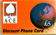 17685 - Großbritannien - Discount Phone Card , ACE - BT Cartes Mondiales (Prépayées)