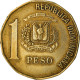 Monnaie, Dominican Republic, Peso, 2002, TB+, Laiton, KM:80.2 - Dominicana