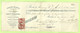 74 Op RECU ,stempel ROULERS 29/2/08 , "FABRIQUE DE TOILES / TANT  (GR805 - 1905 Grosse Barbe