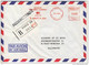 Lettre BANQUE Scalbert DUPONT, EMA   - RECOMMANDE Paris 08 , Par Avion Freistempel,red Meter Stamp - 1960-.... Brieven & Documenten