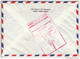 Lettre BANQUE Scalbert DUPONT, EMA   - RECOMMANDE Paris 08 , Par Avion Freistempel,red Meter Stamp - 1960-.... Brieven & Documenten