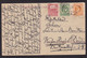 Estonia: Postcard To Germany, 1920?, 3 Imperforated Stamps, Tricolor, Uncommon (traces Of Use) - Estonia