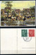 1955 RFT Cartolina Con Serie Annullata - Covers & Documents