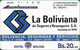 Bolivia - Entel (Tamura) - La Boliviana De Seguros (Bronze Reverse), 20Bs, 1992, Used - Bolivië