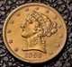 United States 5 Dollars 1899 (Gold) - 5$ - Half Eagle - 1866-1908: Coronet Head