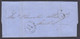 Canada 1855 Stampless Folded Letter, Quebec And "6" To Montreal - ...-1851 Préphilatélie