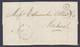 Canada 1854 Stampless Folded Letter, Quebec Fancy "3" To Montreal - ...-1851 Prephilately