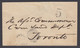 Canada 1868 Stampless Cover, Peterborg With "5" To Toronto - ...-1851 Prefilatelia