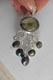 Neuf - Pendentif En Argent 925 Style Art Nouveau Serti De Labradorites En Cabochon - Pendentifs