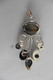 Neuf - Pendentif En Argent 925 Style Art Nouveau Serti De Labradorites En Cabochon - Pendentifs