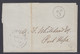 Canada 1852 Stampless Folded Cover, Cobourg And "3d" To Port Hope - ...-1851 Prephilately