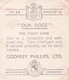 24 The Great Dane  - Our Dogs 1939  -  Phillips Cigarette Card - Original - Pets - Animals - 5x6cm - Phillips / BDV