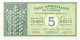 5 DRACME CASSA MEDITERRANEA DI CREDITO PER LA GRECIA 1941 QFDS - Autres & Non Classés