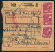1948, Paketkartenstammteil Ab "HAMBURG-POPPENBÜTTEL" Mit MeF 3-mal 40 Pfg. Arbeiter - Altri & Non Classificati