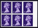 1967 Pre-decimal Machins 3d, Violet In Right Marginal Block Of 6, Both Right Stamps Inperforate, Mint Never - Variétés, Erreurs & Curiosités