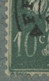 N° 51 Type Semeuse Camée Avec Variété D'Impression (traces Vertes Dans La Valeur "10c") Sur Fragment. Voir Photos - Oblitérés