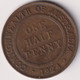 AUSTRALIA ,1/2 PENNY 1924 , UNCLEANED BRONZE COIN - ½ Penny
