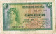 Billete Republica ESPAÑA  5 Pts 135,  Usado Serie B - 5 Peseten