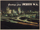 Australia - Postcard  Used Written - Perth - City Of Perth By Night From King's Park - 2/scans - Perth