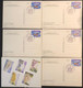 MACAU 1999 SECURITY FORCES DAY COMMEMORATIVE POSTAL STATIONERY CARDS SET OF 5 WITH 1ST DAY CANCELATION & FOLDER - Postal Stationery