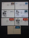 A GROUP OF SEVEN 1960's UNITED NATIONS POSTAL CARDS WITH FIRST DAY OF ISSUE POSTMARKS. ( 02227 ) - Cartas & Documentos