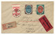 Einschreiben, Durch Eilboten, Express, Thorn 1919 Nach Leipzig, Michel-Nr. 107-109 - Enveloppes