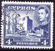 CYPRUS 1942 KGVI 4p Ultramarine SG156a Used - Cyprus (...-1960)