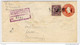 Registered Mail Nr.4343 - New York Nach Stettin - Ganzsache Mit Zusatzfrankatur -  Used 1928 - Refb3 - 1921-40