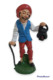 08634 Pastorello Presepe - Statuina In Plastica - Uomo Con Lanterna - Christmas Cribs