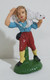 08661 Pastorello Presepe - Statuina In Plastica - Ragazzo Con Pecora - Christmas Cribs