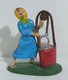 09674 Pastorello Presepe - Statuina In Plastica - Donna Al Pozzo - Crèches De Noël