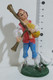 11544 Pastorello Presepe - Statuina In Plastica - Musicante Con Zampogna E Oca - Weihnachtskrippen