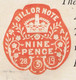 Ireland Kerry Fishing Revenue 1919 Loan For Fishermen At Dingle With BILL OR NOTE 9d Die Shamrock/A In Vermilion - Altri & Non Classificati