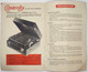 Jolie Et Rare Dépliant Publicité Notice Du Camérafix - Projecteur Film Lampe Caméra Notice C5-24 - Proiettori Cinematografiche