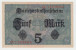 Germany 5 Mark 1917 AUNC+ CRISP Banknote P 56a  56 A - 5 Mark