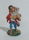 12995 Pastorello Presepe - Statuina In Plastica - Pastore Con Agnello - Kerstkribben