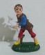 74576 Pastorello Presepe - Statuina In Plastica - Uomo Con Pecora - Presepi