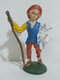 74294 Pastorello Presepe - Statuina In Plastica - Pastore Con Pecora - Christmas Cribs