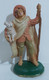 30483 Pastorello Presepe - Statuina In Plastica - Pastore Con Pecora - Crèches De Noël