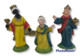 43923 Pastorello Presepe - 3 Statuine In Plastica - Re Magi - Crèches De Noël