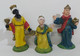 43923 Pastorello Presepe - 3 Statuine In Plastica - Re Magi - Weihnachtskrippen