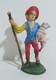 33945 Pastorello Presepe - Statuina In Plastica - Pastore Con Agnello - Kerstkribben