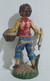 31790 Pastorello Presepe - Statuina In Plastica - Uomo Con Cesta - Kerstkribben