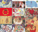 Japan, 12 Different Cards With Christmas, 2 Scans. - Kerstmis