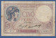 FRANCE - P. 72e – 5 Francs "Violet" 06.04.1933 Circulated Serie E.54082 471 - 5 F 1917-1940 ''Violet''