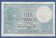 FRANCE - P. 84 – 10 Francs ''Minerve'' 19.06.1941 Circulated Serie X.84828 - 10 F 1916-1942 ''Minerve''