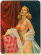 Pocket Calendar Almanaque De Bolsillo Sensual Naked Nude Woman Pin-up Girl 1959 Advertising Ryalsche Compresores - Petit Format : 1941-60