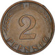Monnaie, République Fédérale Allemande, 2 Pfennig, 1965, Stuttgart, TTB+ - 2 Pfennig