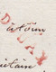 1798 - Marque Postale 57 DOUAY Douai En Rouge Sur Lettre Avec Correspondance Vers Lille - Taxe 4 -  Directoire - 1701-1800: Vorläufer XVIII